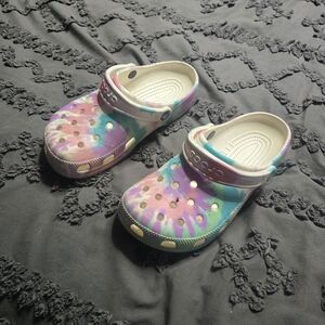 CROCS Colorful Tie-Dye Women's Clogs